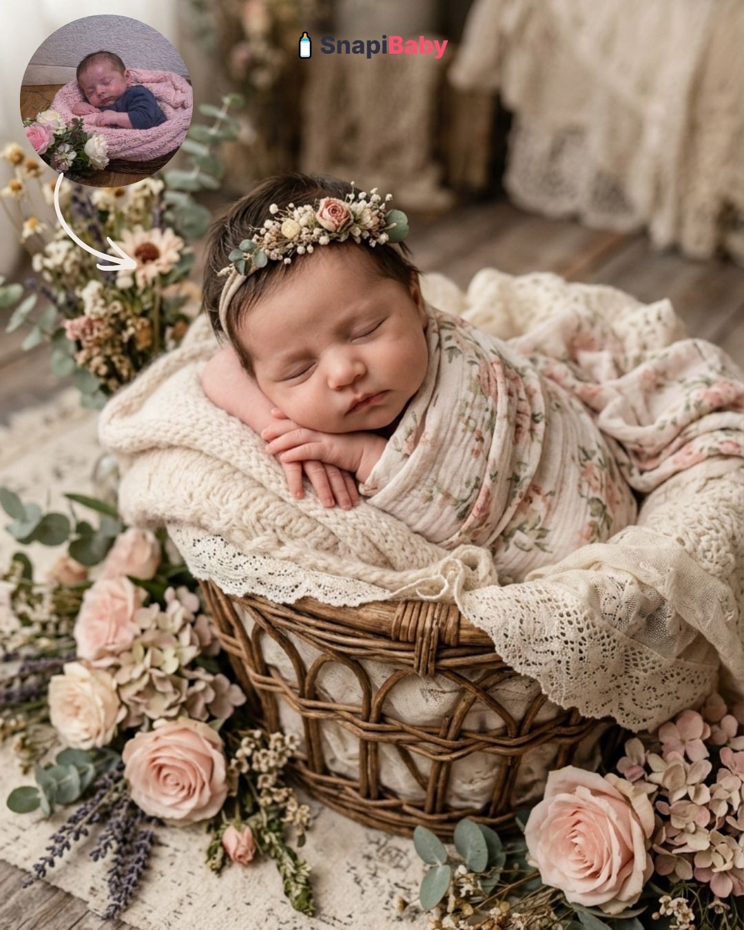 Newborn floral theme