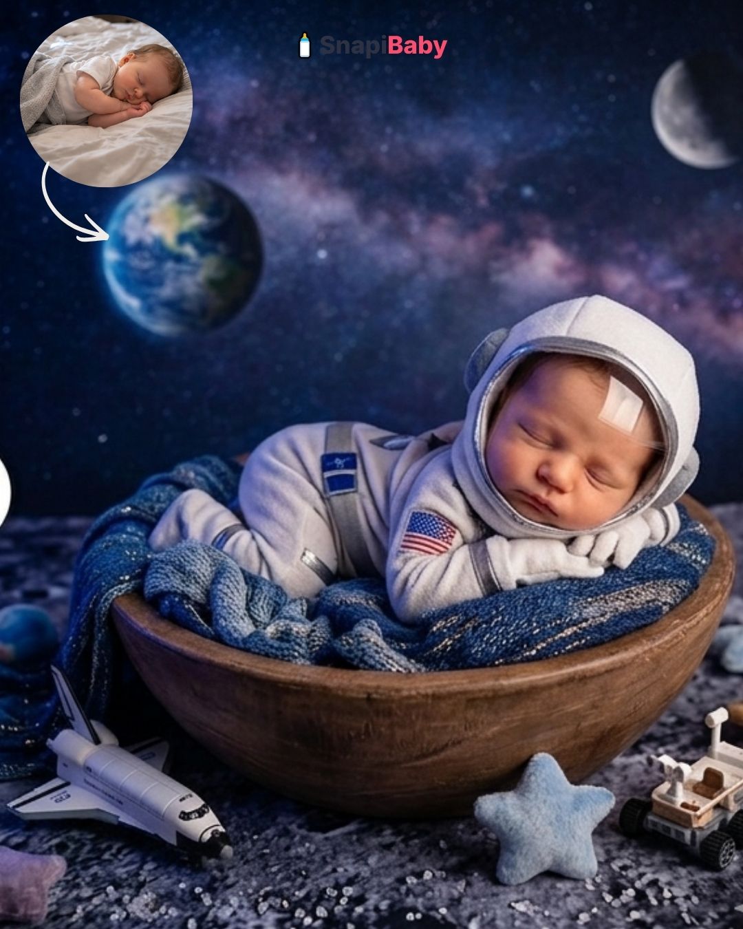 Newborn space theme