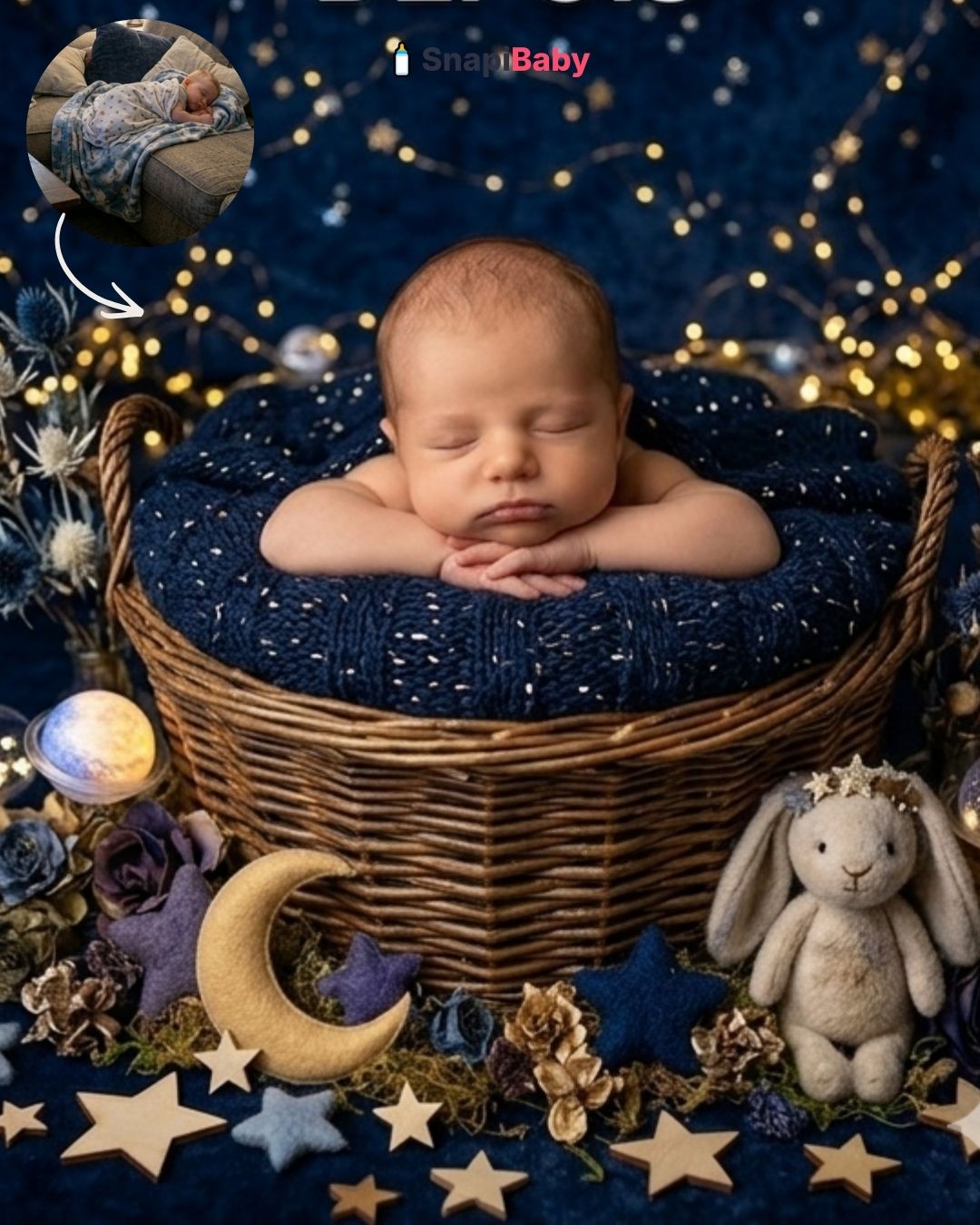 Newborn starry night theme