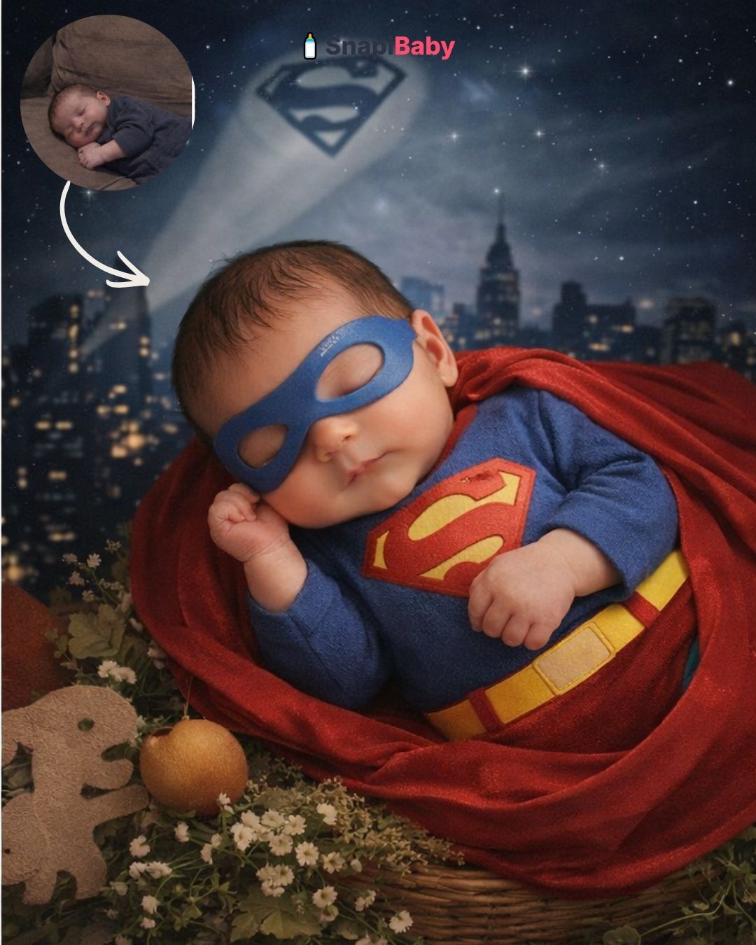 Newborn superhero theme
